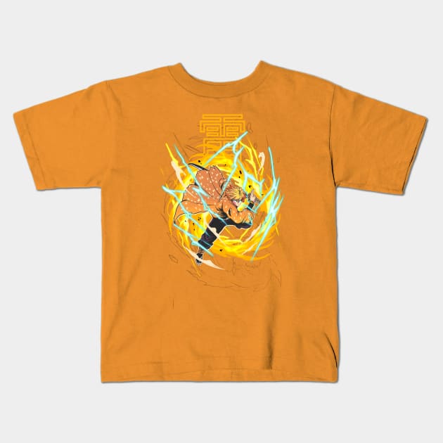 zenitsu Kids T-Shirt by Rys studio